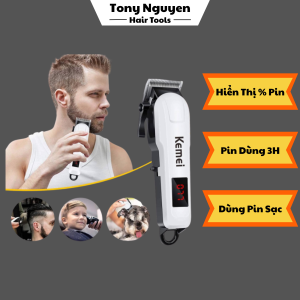 Tông Đơ Cắt Tóc KM809A – Dòng Tông Đơ Chuyên Nghiệp Giá Rẻ, Có Hiển Thị Pin