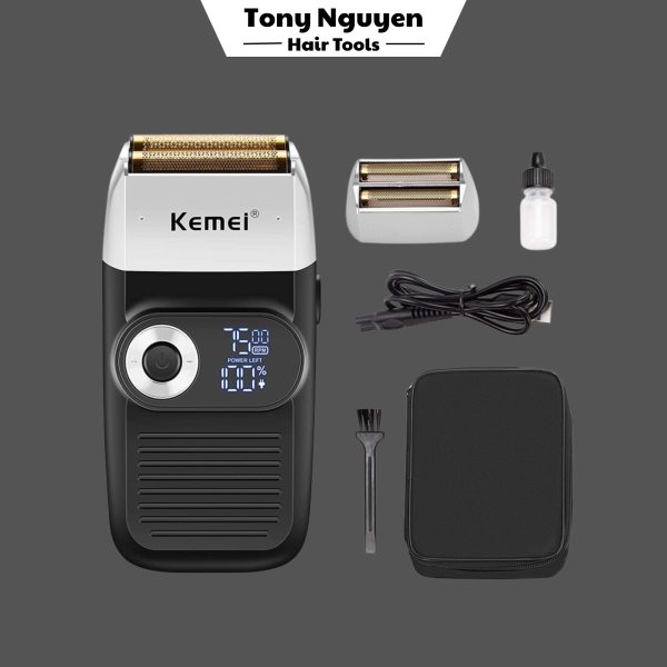Máy Cạo Khô Kemei KM-2026 Cạo Sát Mịn, Êm Ái