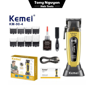 Tông Đơ Cắt Tóc Kemei 904 – Động Cơ Khỏe, Pin Trâu, Giá Tốt