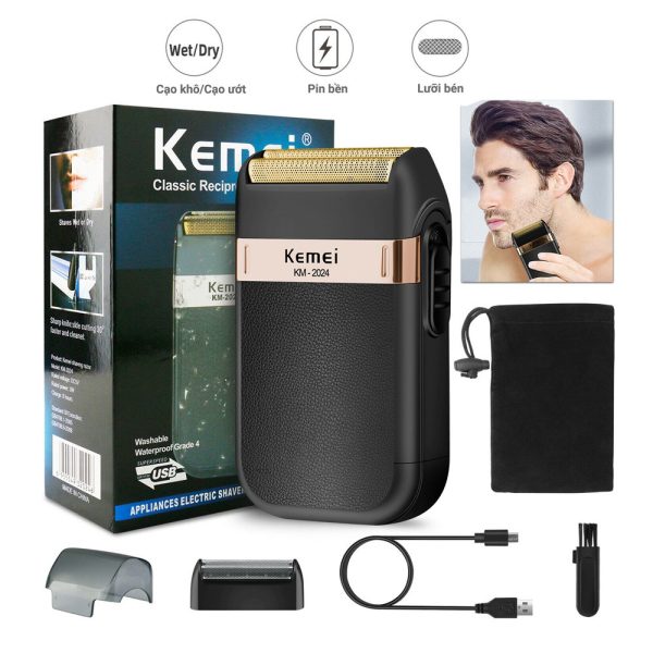Máy Cạo Khô Kemei KM-2024 - Ảnh 3