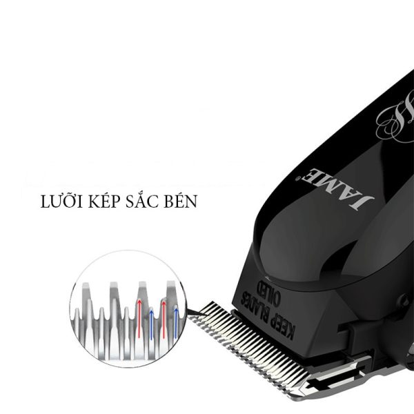 Tông Đơ Jame 1070 Trang Bị Lưỡi Kép Thép Công Suất 10W - Ảnh 3