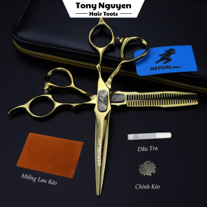 Bộ kéo cắt tóc Kiếm Vàng - K04