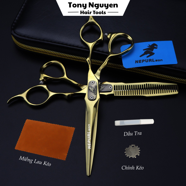 Bộ kéo cắt tóc Kiếm Vàng - K04